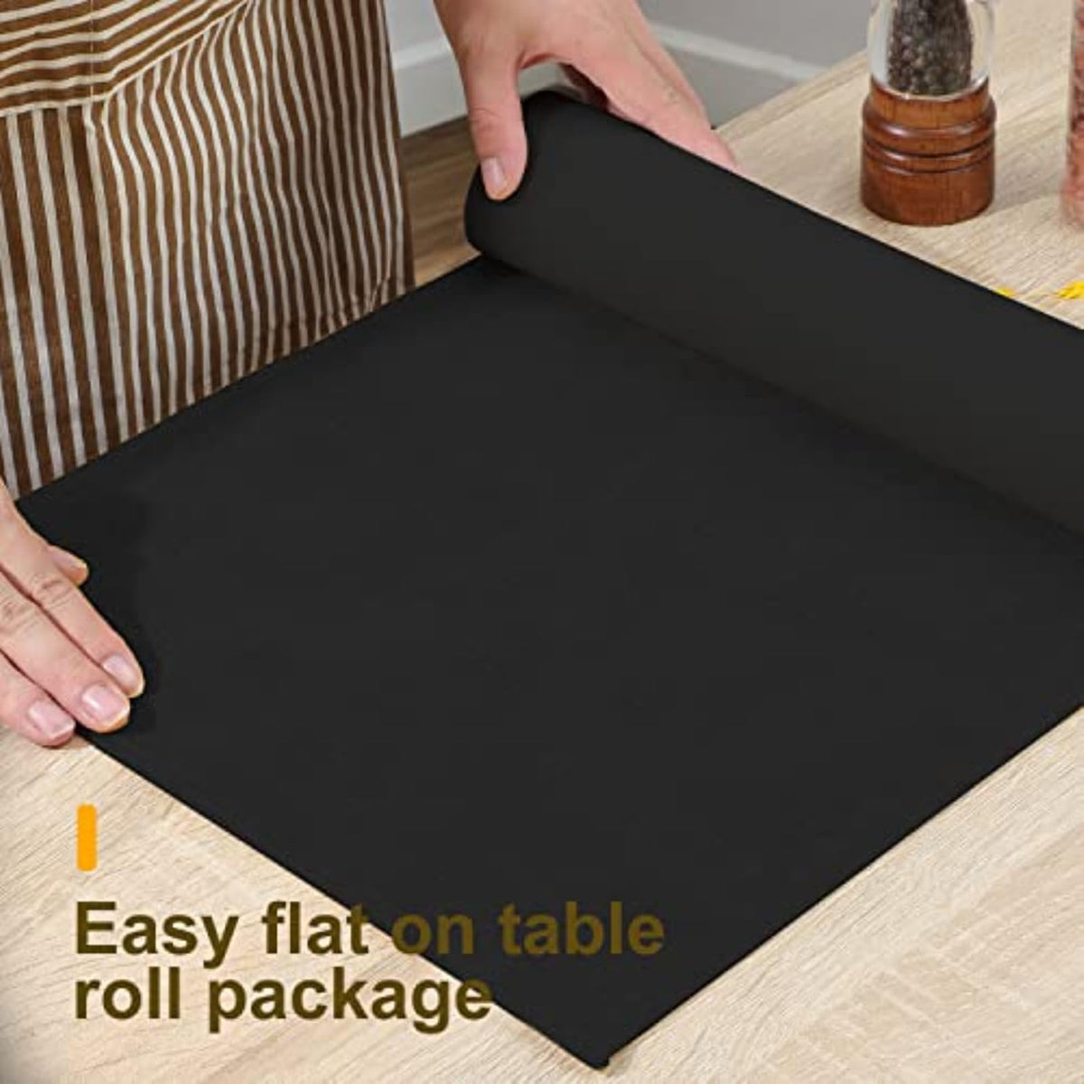 Waterproof Wipeable Table Runner, Thick Farmhouse Table Runner, Dresser Runne...