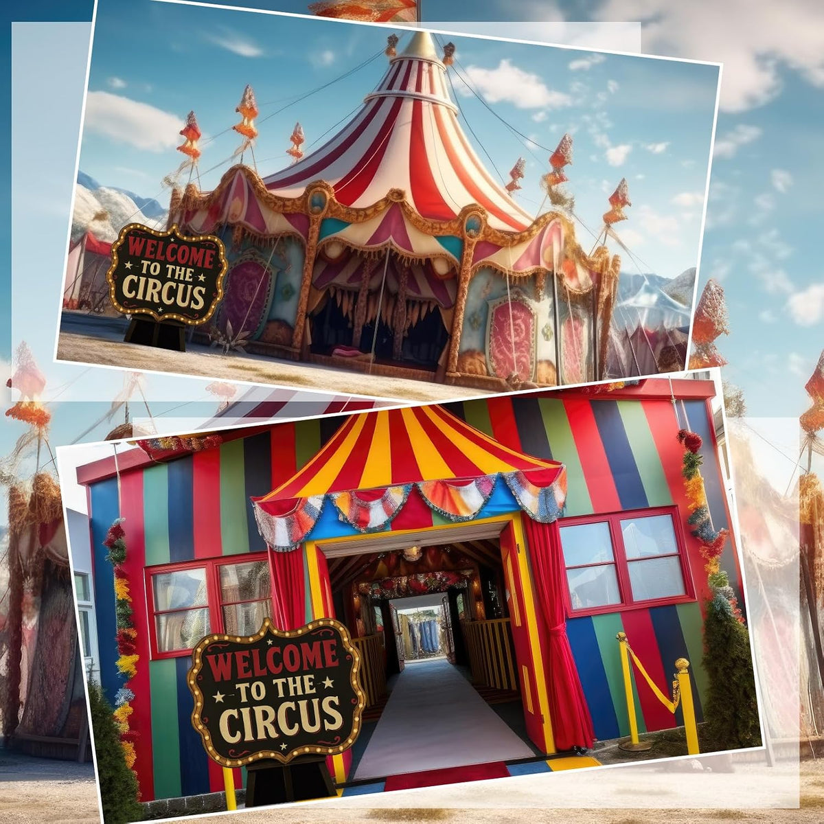 Roowest 4 Feet Welcome to The Circus Stand up Cardboard Cutout
