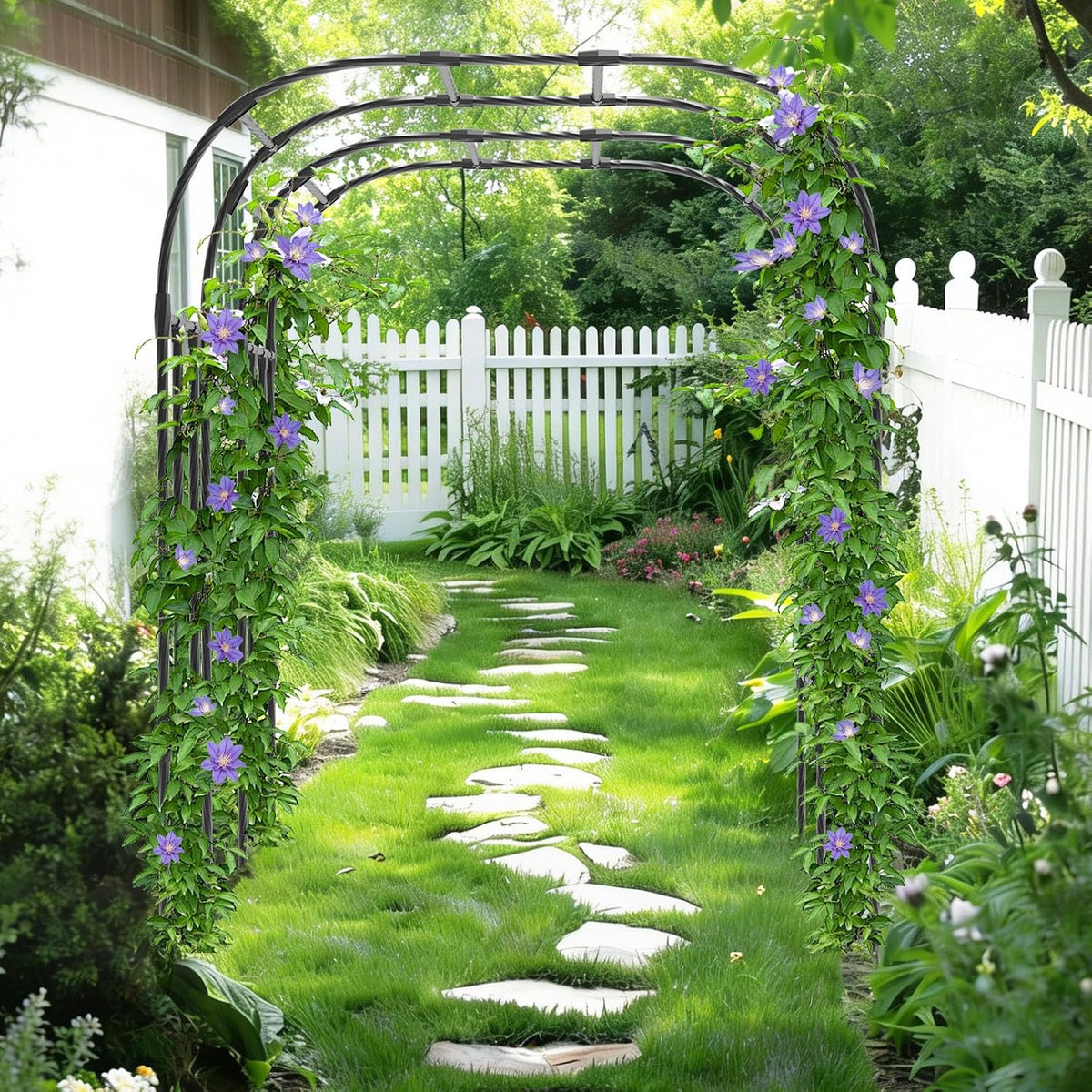 Garden Arch Trellis - 69"L*71"W*87"H, Trellis for Climbing Pla...