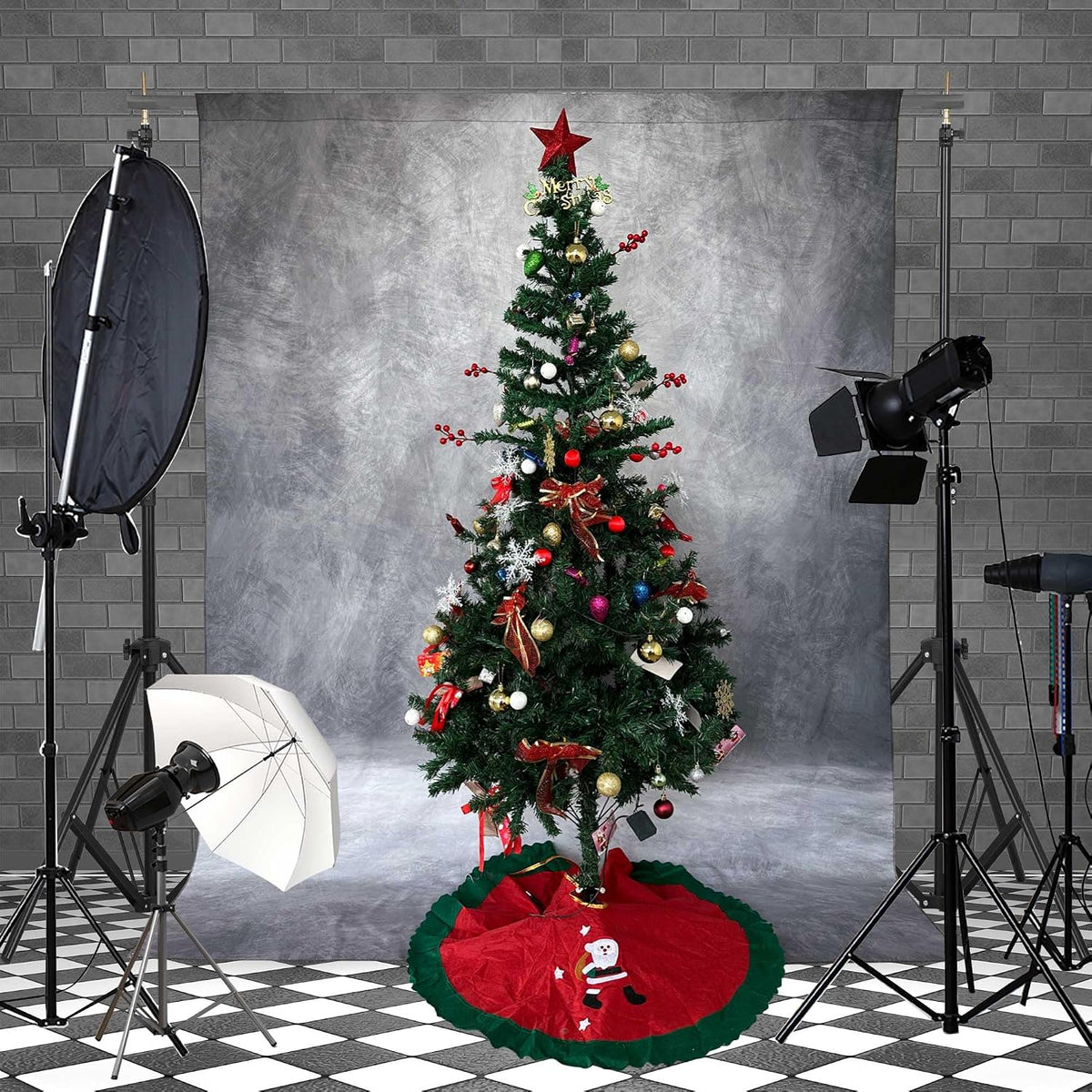 Abstract Photography Backdrop for Photoshoot 8x10ft,Grey,No Stand