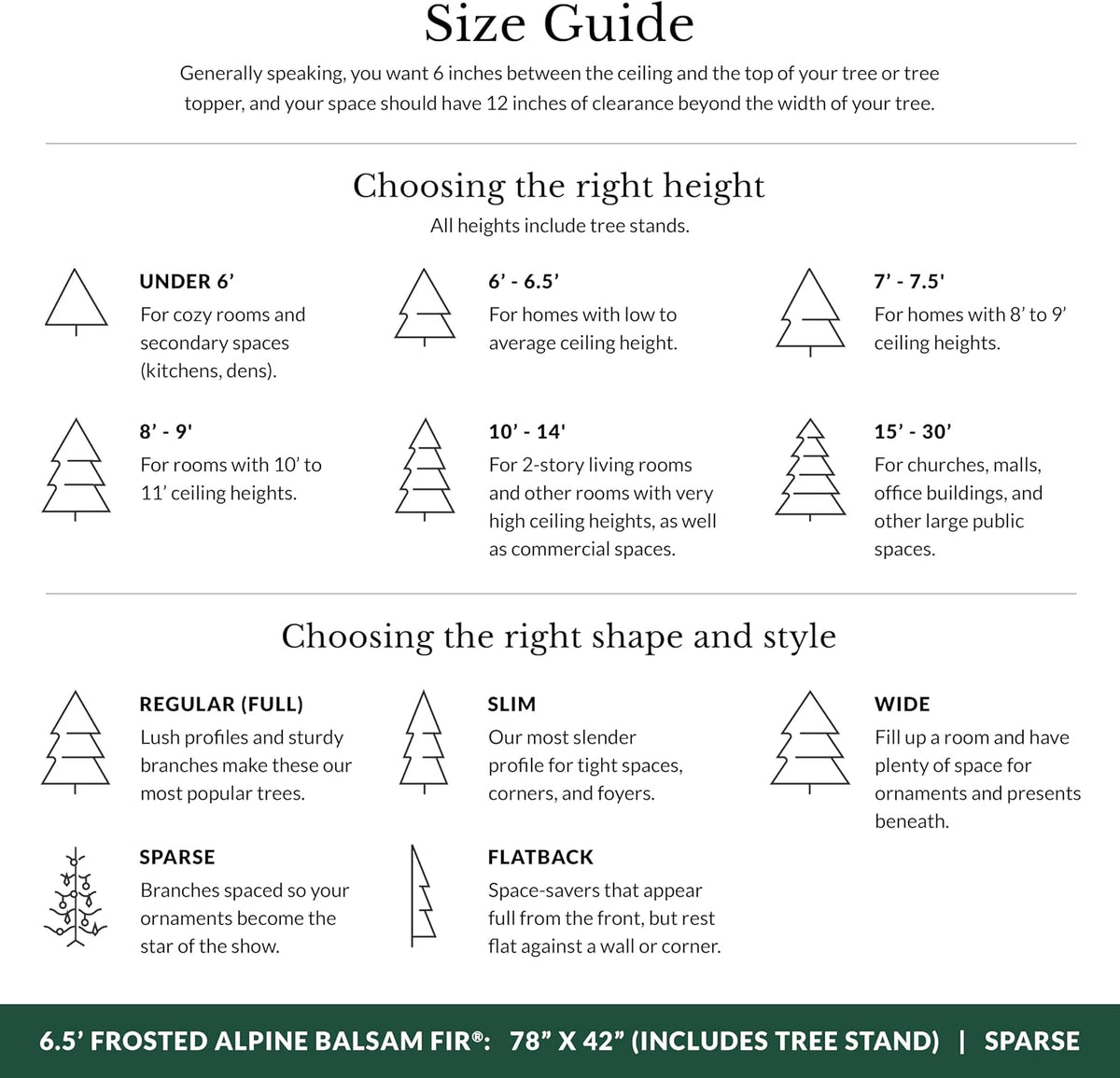 Balsam Hill Frosted Alpine Balsam Fir - Snow-Kissed Artificial Christmas Tree...