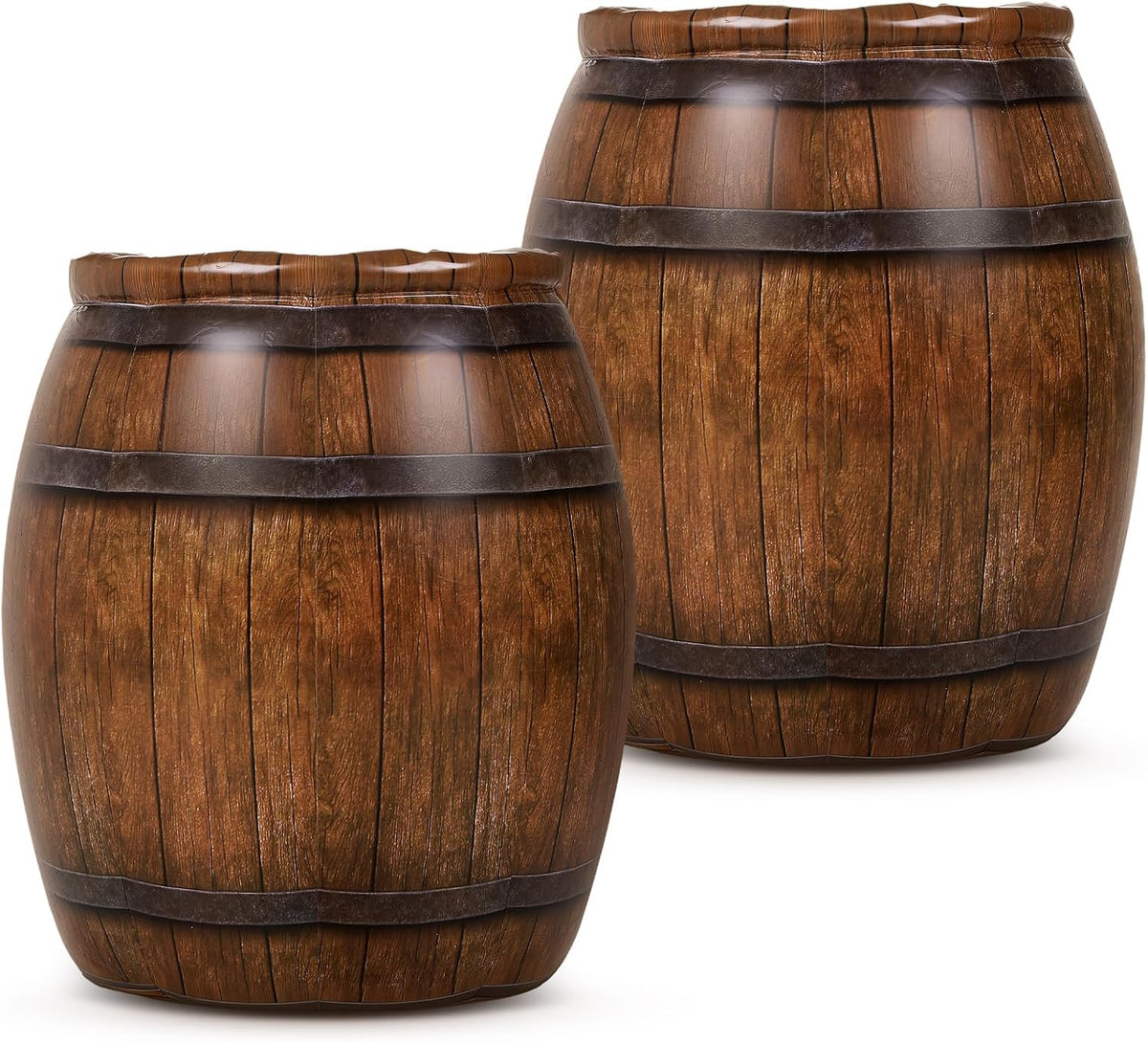 Civaner 2 Pcs Western Cowboy Party Decoration, PVC Inflatable Pirate Barrels ...