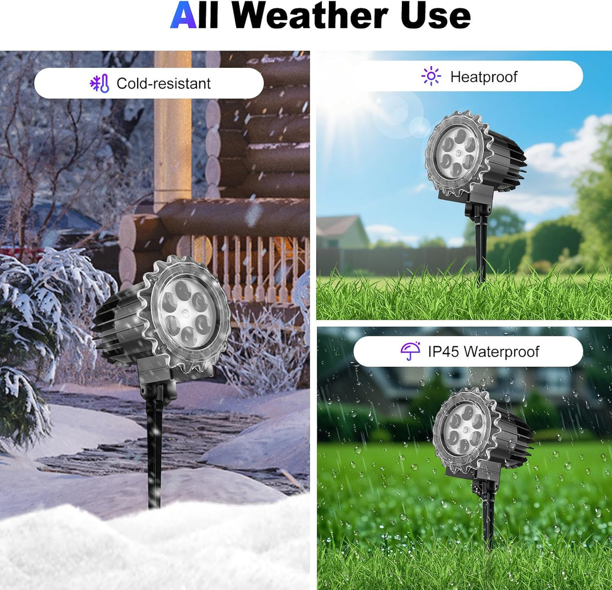 Matekxy Halloween Projector Lights Outdoor, 2025 Upgraded 3D Brighter Green&a...