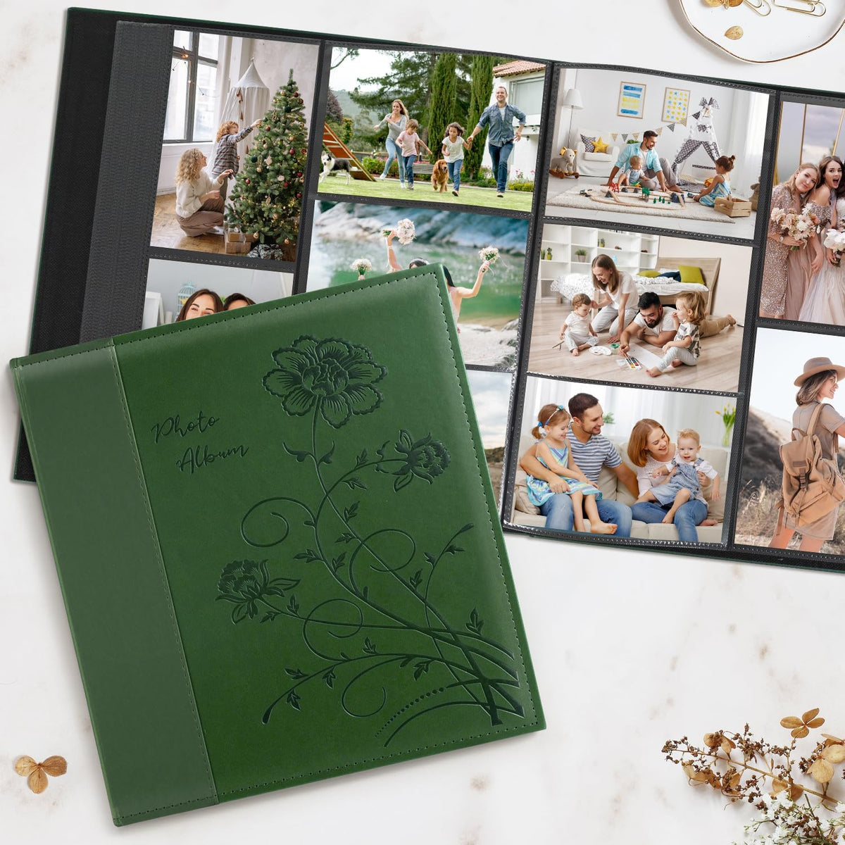 Artmag Photo Album 4x6 1000 Photos, Large Capacity Wedding Family Leather Cov...