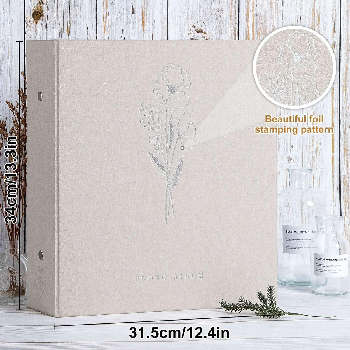 Lanpn Photo Album 4x6 1000 Pockets, Extra Large Capacity Linen Cover Picture ...