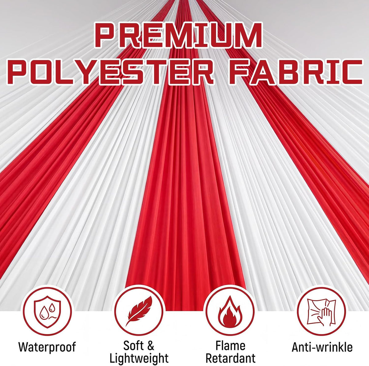 131FT x 54IN Circus Tablecloth Roll, Plastic Carnival Table Cloths