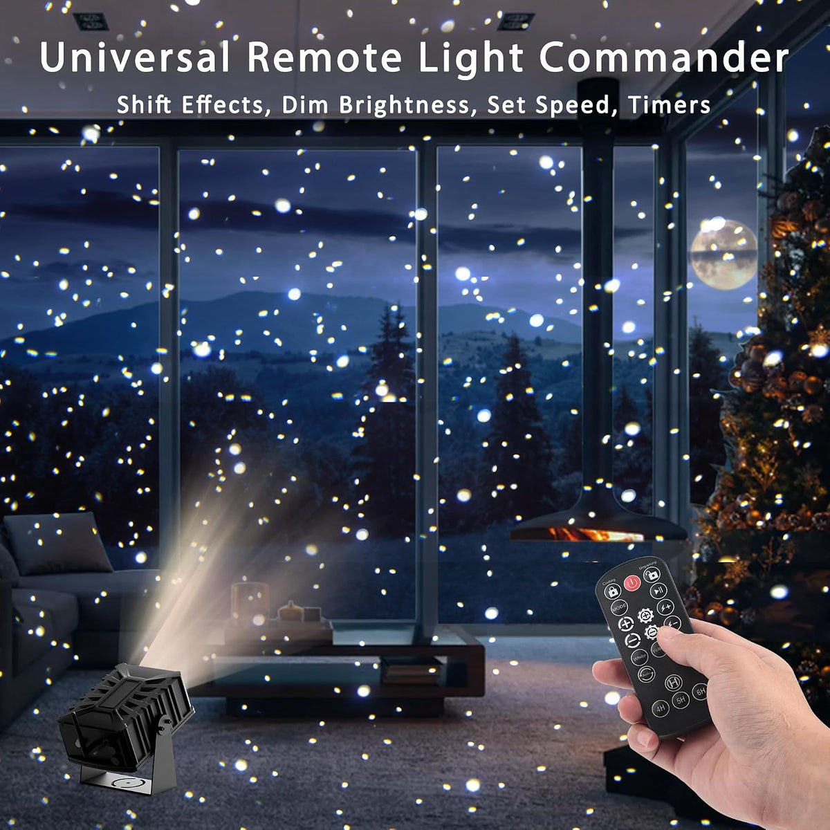 AIRIVO Outdoor Star Laser Projector, App & Remote Control 7 Colors Motion...