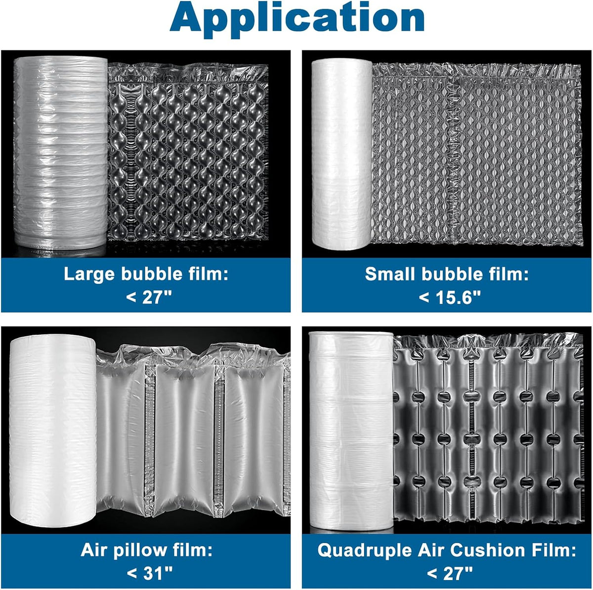 Air Cushion Machine 30ft/min Bubble Wrap Machine 280L/min Air Pillow Maker fo...