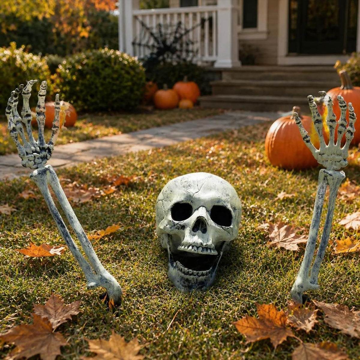 2-3 Pack Realistic Halloween Skeleton Stakes Decorations Outdoor for Yard