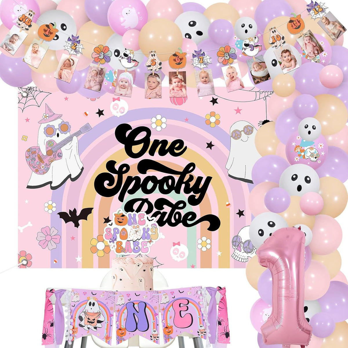 Halloween 1st Birthday Party Decorations for Girls 1st Birthday Party