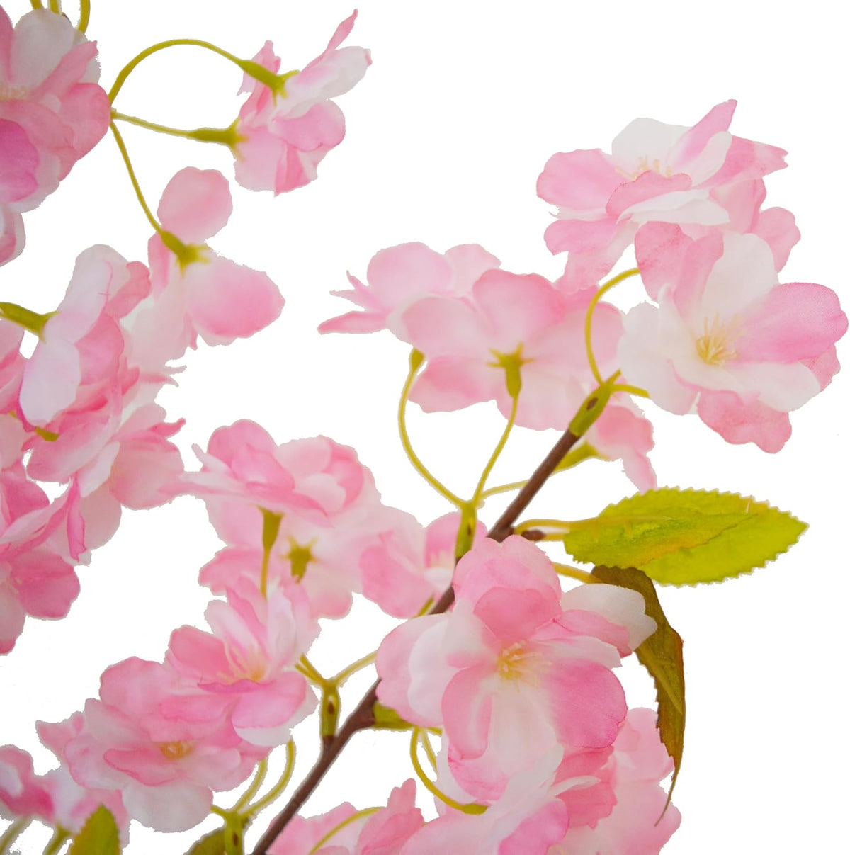 Warmplants Artificial Cherry Blossom Tree 6ft Sakura with White Planter
