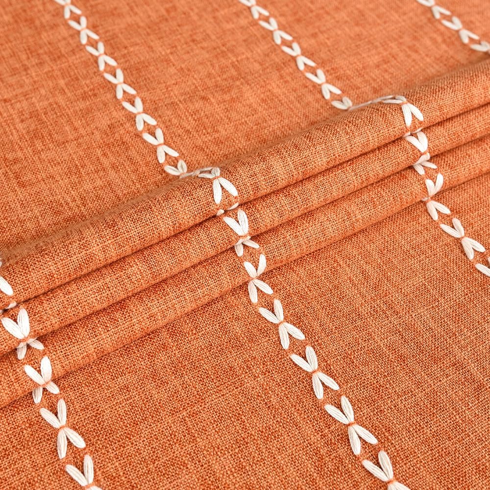 Zobesta Orange Tablecloths Rectangular 98x53 Inch Fall Table Cloth Linen