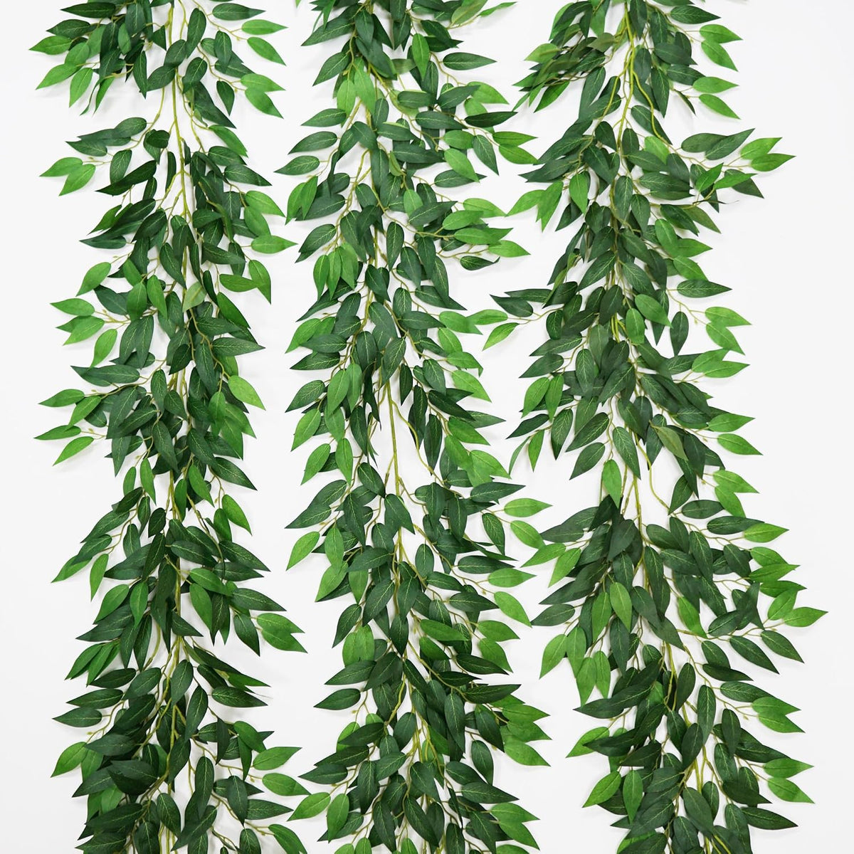 3 Strands Artificial Italian Ruscus Vines 78" Silk Italian Ruscus Greene...
