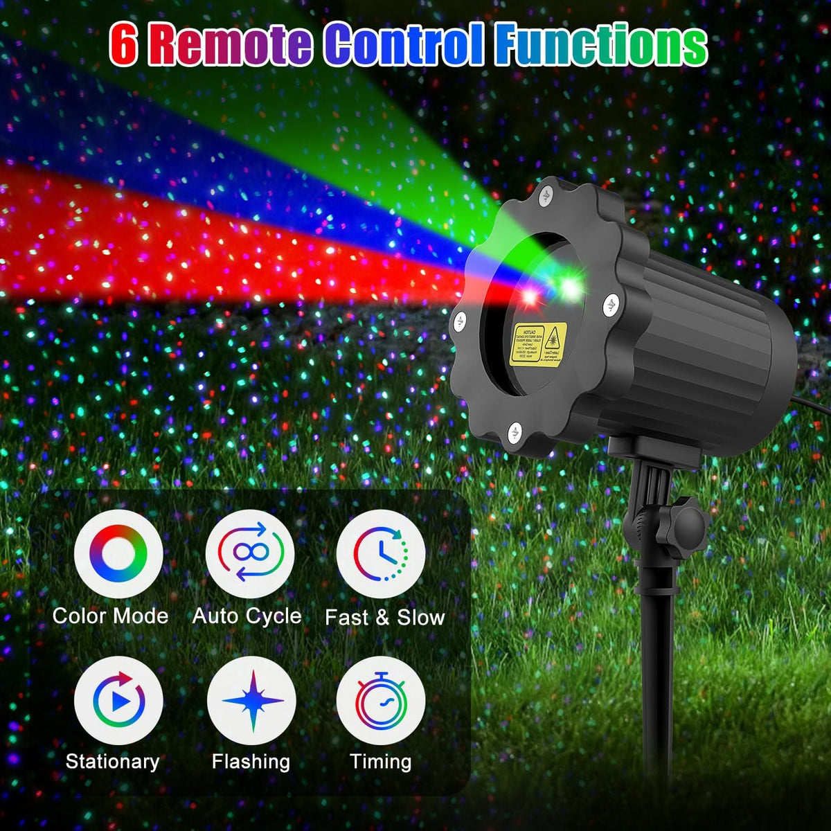 Fimilo Firefly Laser Projector Light, RGB Laser Landscape Lights Outdoor
