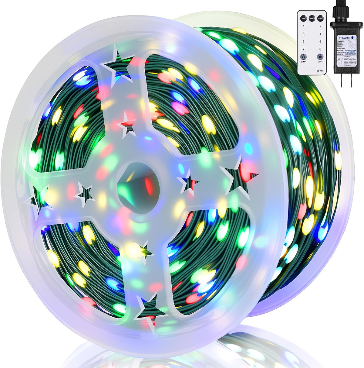 Christmas Lights,1300 LED 426FT Upgrade Long Outdoor String Lights Waterproof...