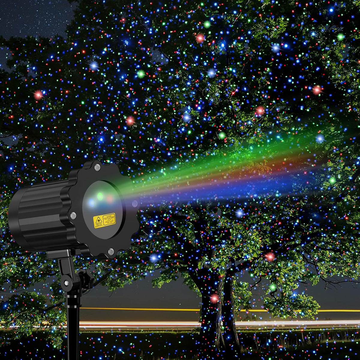 Laser Christmas Projector Lights Outdoor, 3 Colors RGB Christmas Laser Lights...