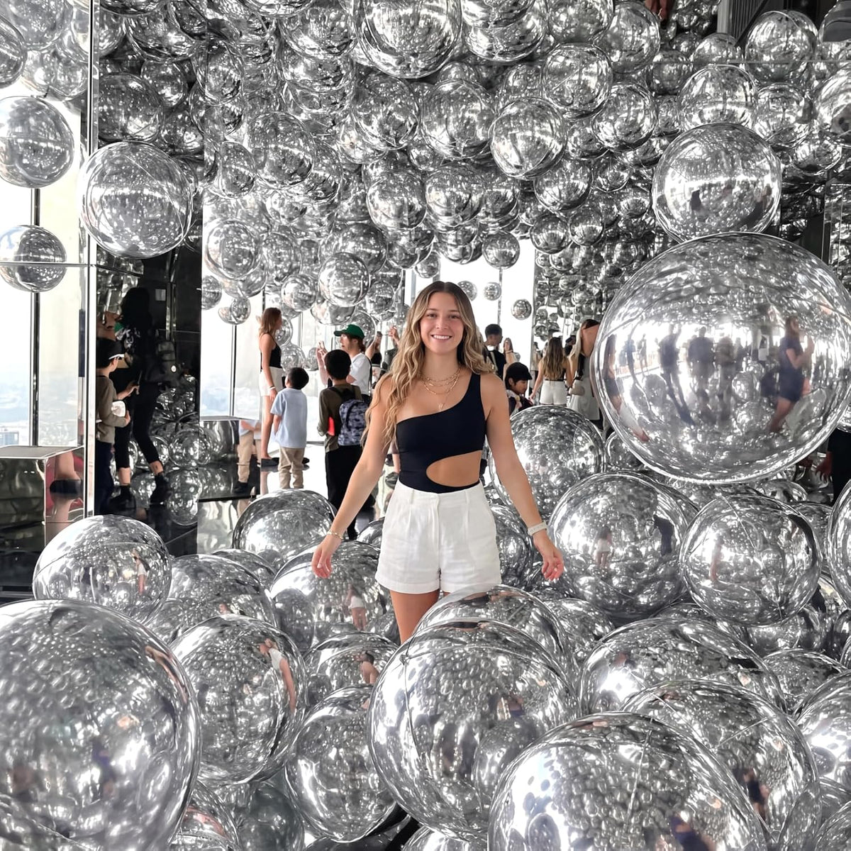 24 Pcs Giant Metallic Party Balloons, Assorted Size,Silver