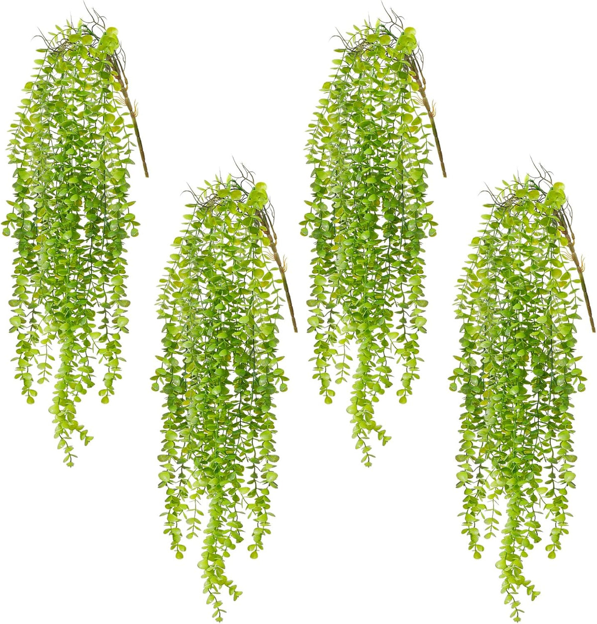 dallisten 4 Pack Fake Hanging Plants, 38" Artificial Hanging Eucalyptus ...
