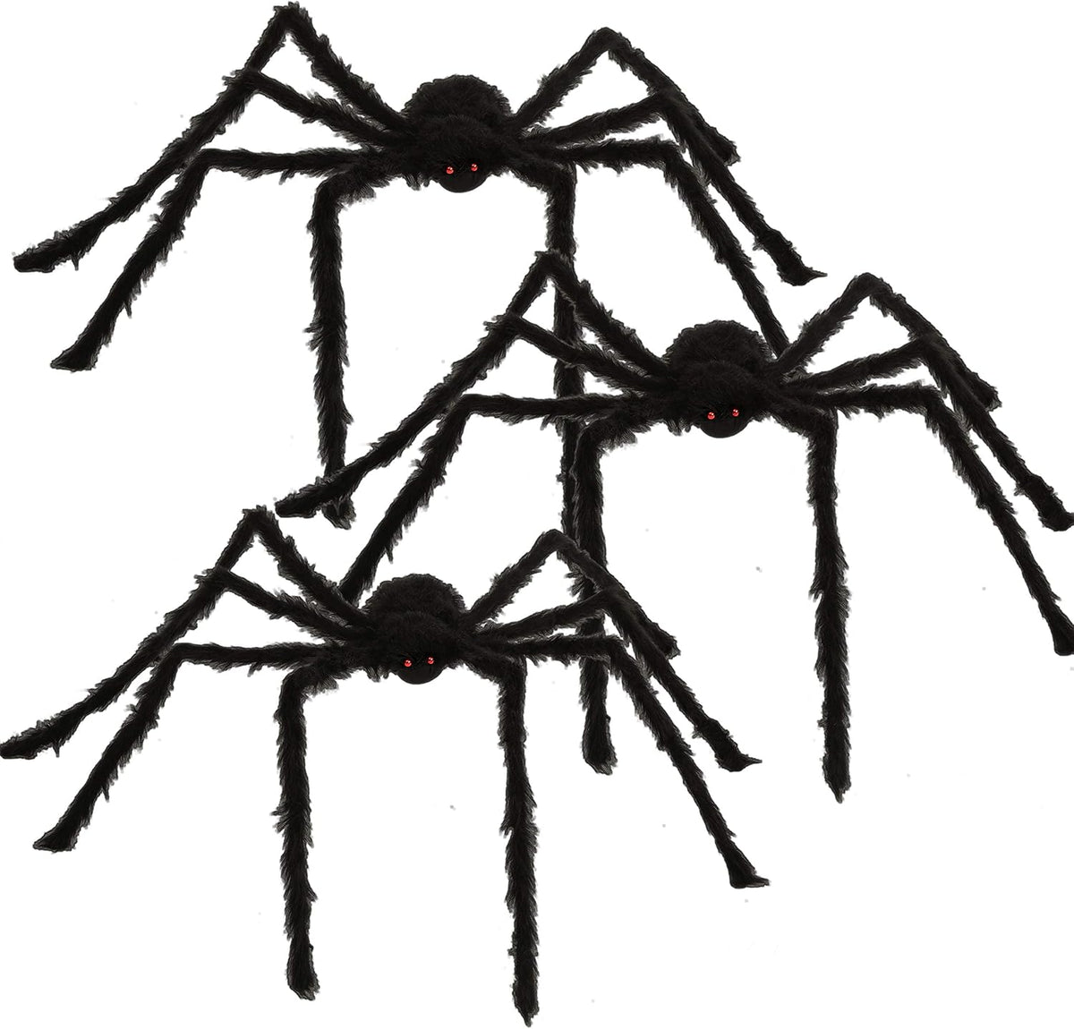 JOYIN 3 Pcs Halloween Spiders Outdoor Decoration, Halloween Decor Outside, 5 ...