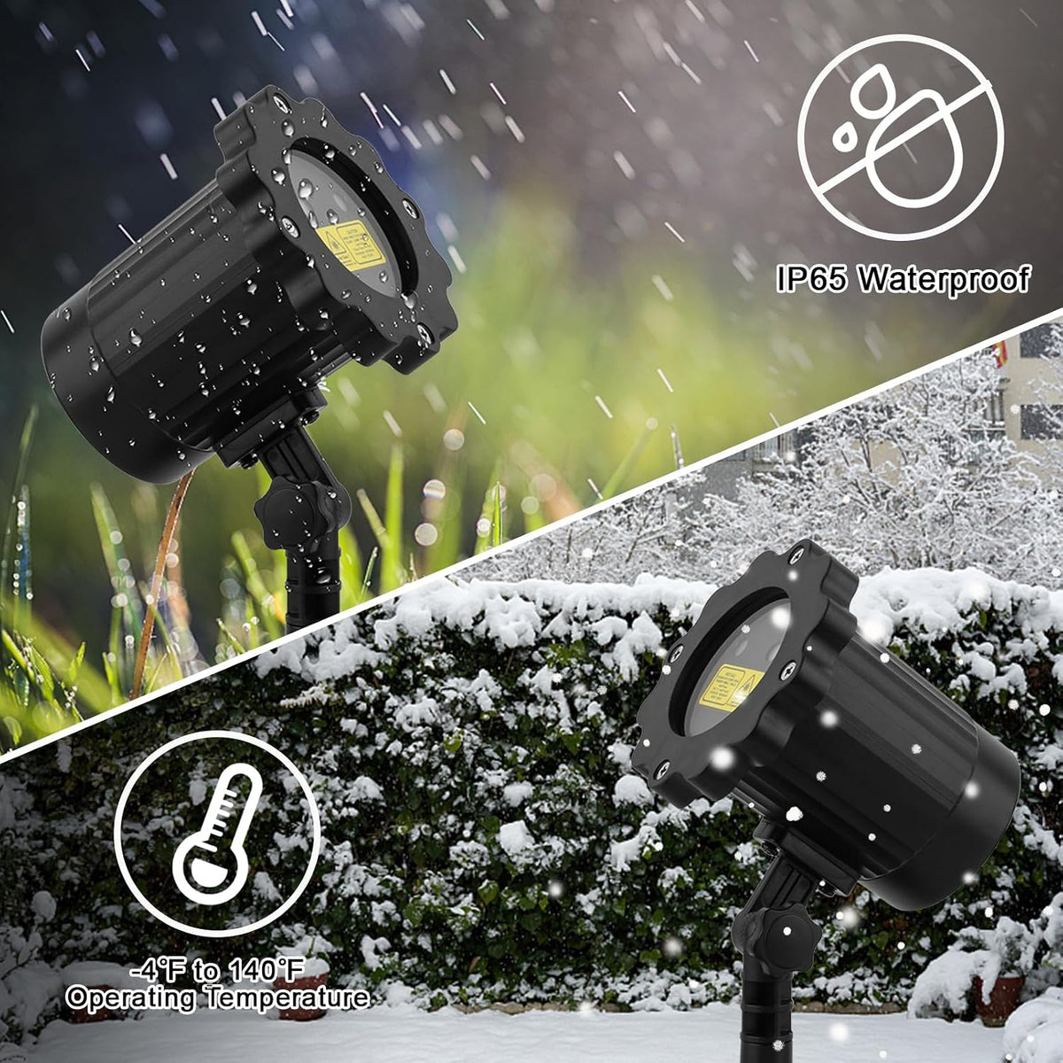 Halloween Projector Lights Outdoor, Waterproof Halloween Laser Projector Ligh...
