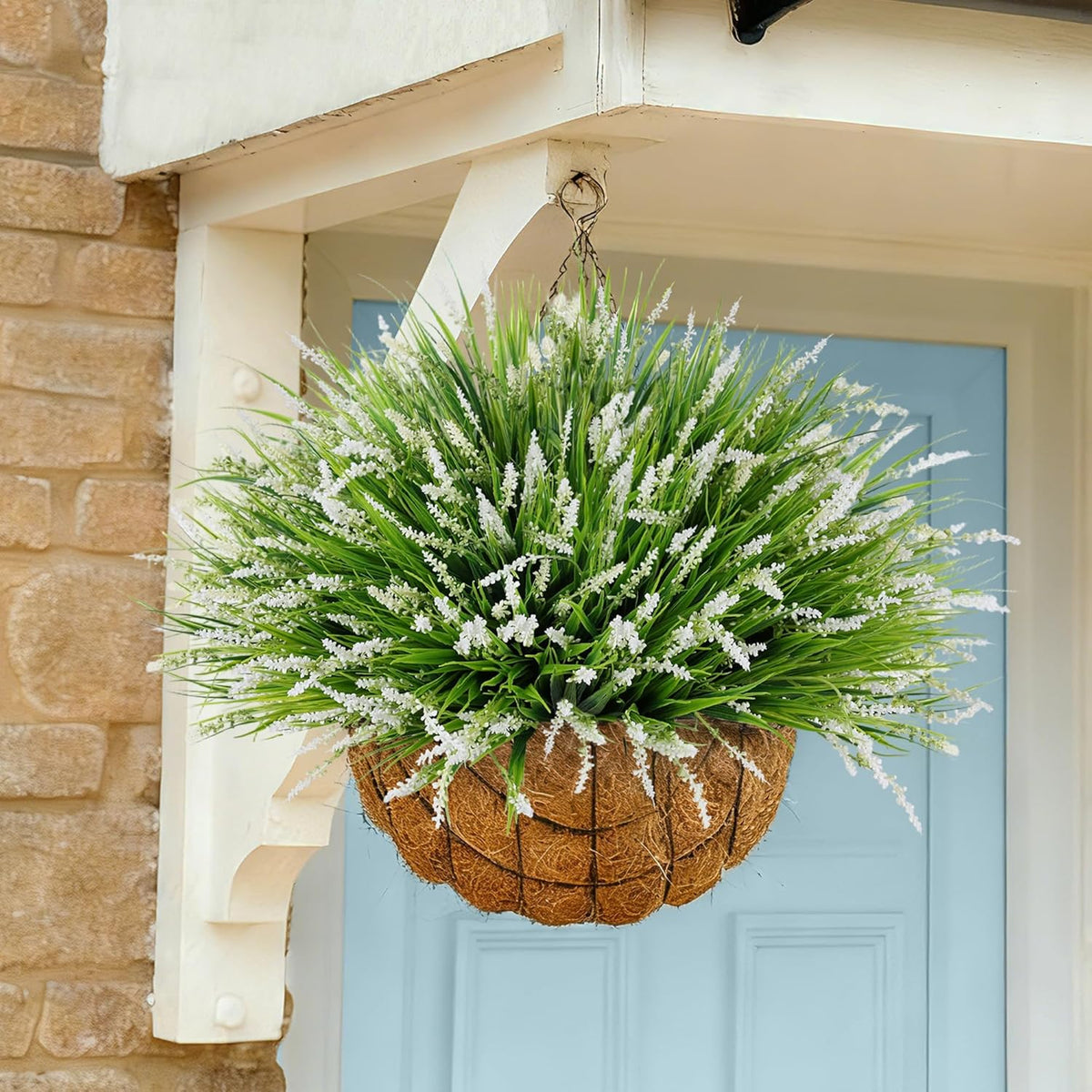 Ivydale 20PCS Artificial Plants Fake Flowers Monkey Grass for Outdoors,UV Res...