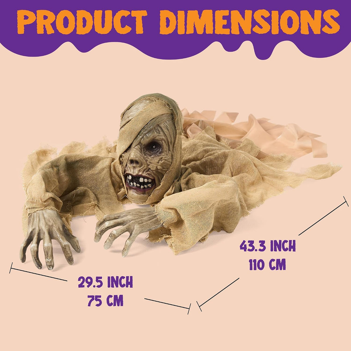 JOYIN Halloween Zombie Groundbreaker Outdoor Decoration, Zombie Groundbreaker...