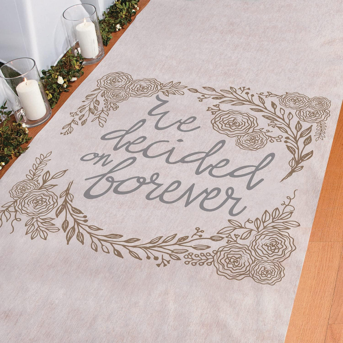 Fun Express Wedding Aisle Runner, White, 100ft