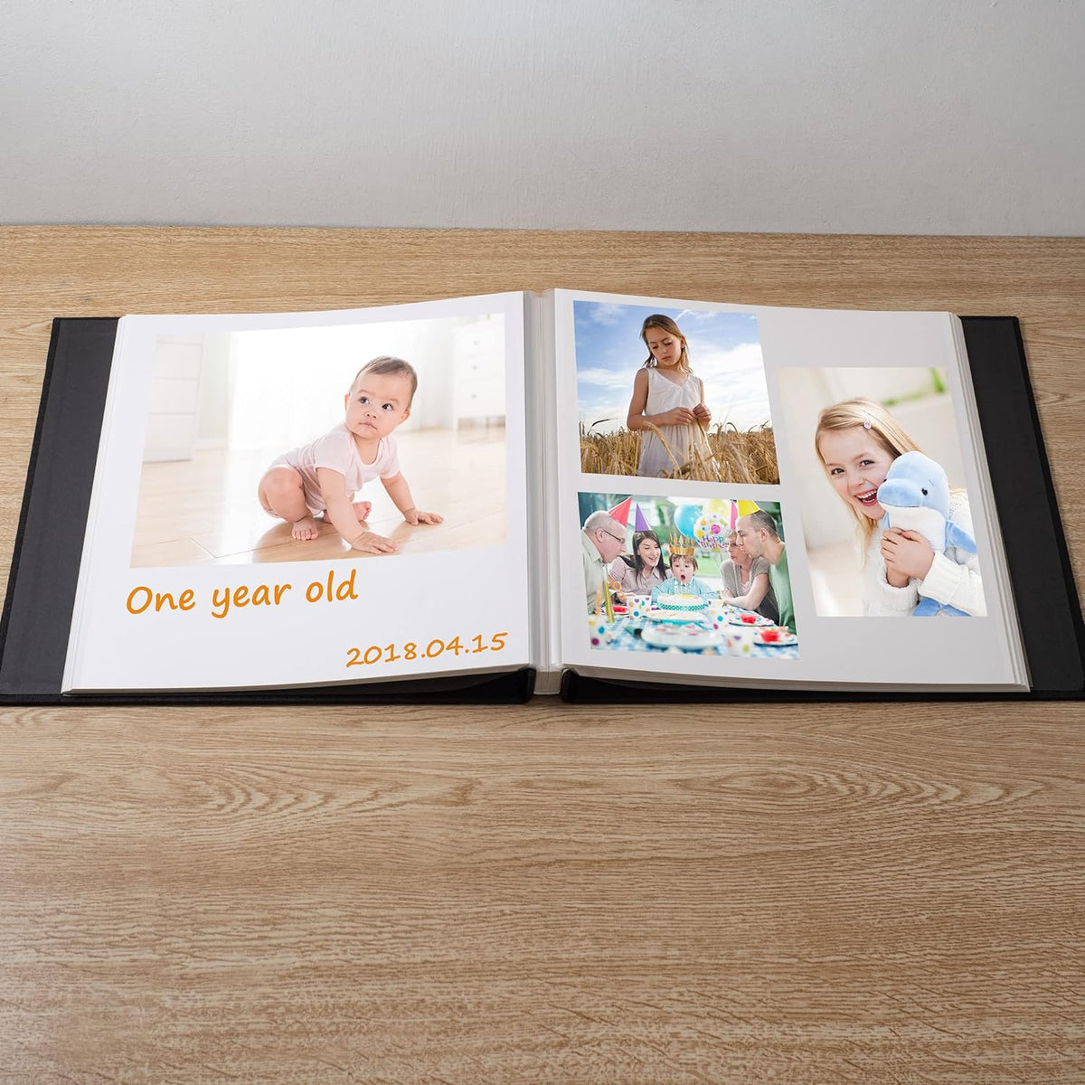 Large Photo Album Self Adhesive Scrapbook Album for 4×6 5×7 8×10 Pictures DIY...