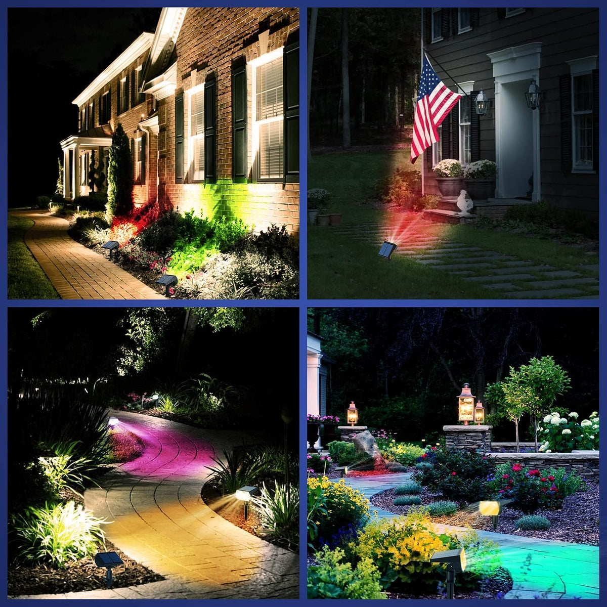 NYMPHY Solar Color Changing Lights - 4 Pack (Multicolor)