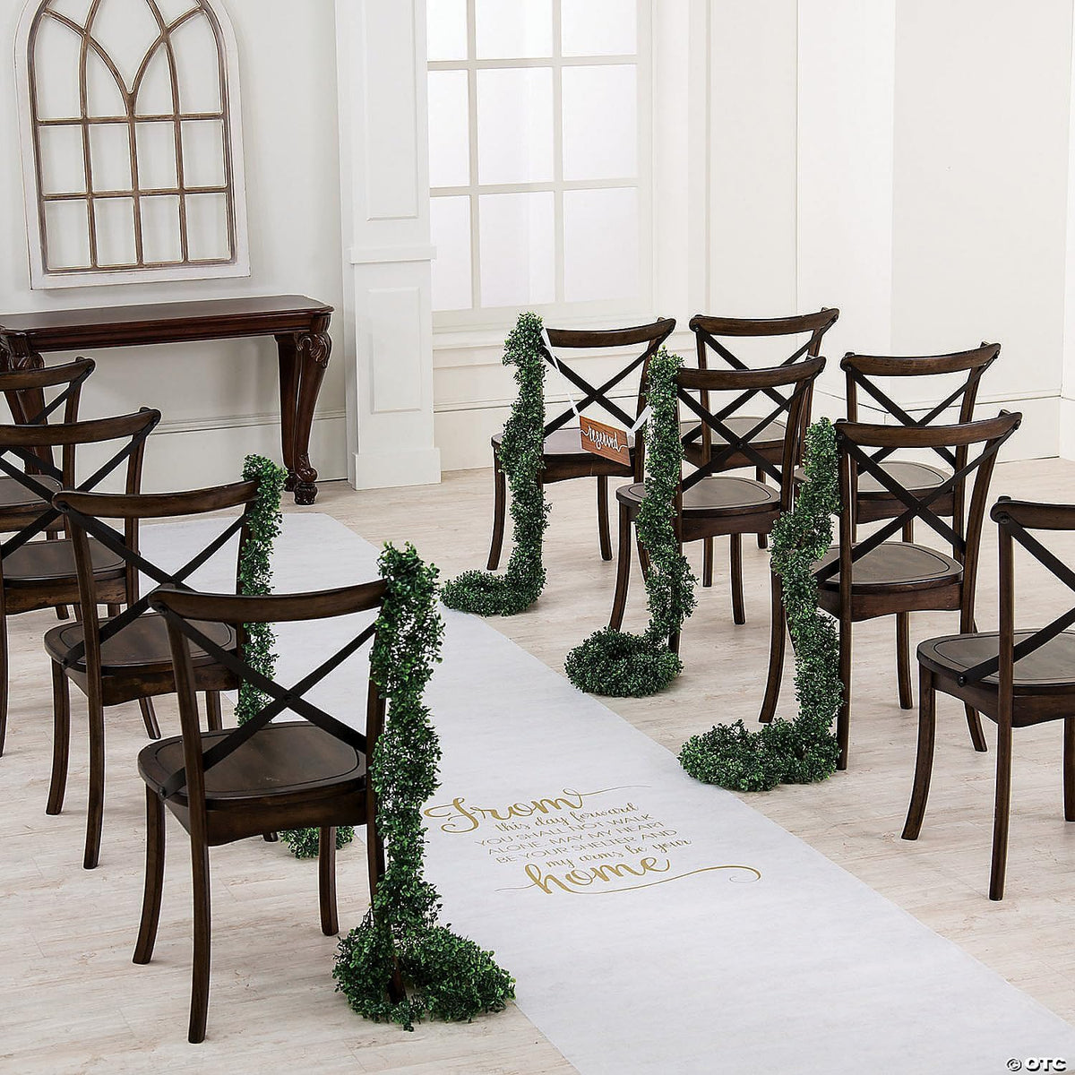 Fun Express White Wedding Aisle Runner 100 Foot
