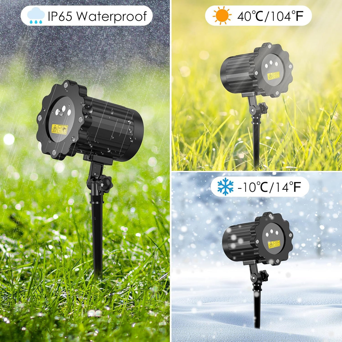 Laser Christmas Projector Lights Outdoor, 3 Colors RGB Christmas Laser Lights...