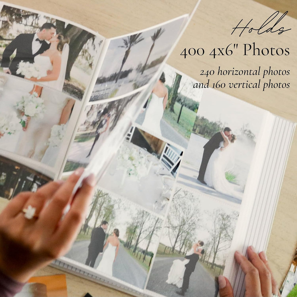 Wedding Photo Album 4x6 Pictures & Custom 2026 Year Linen Picture Scrapbook