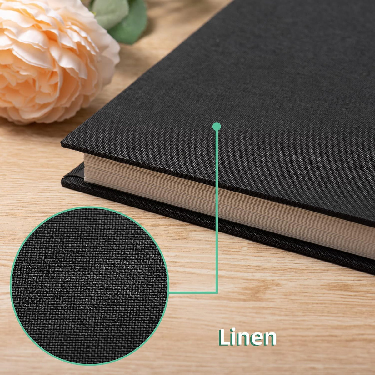 Large Photo Album Self Adhesive Scrapbook Album for 4×6 5×7 8×10 Pictures DIY...