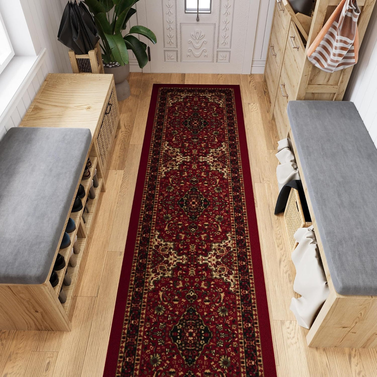 Ottomanson Persian 3x10 Runner Rug for Hallway – Kitchen Rug Runners