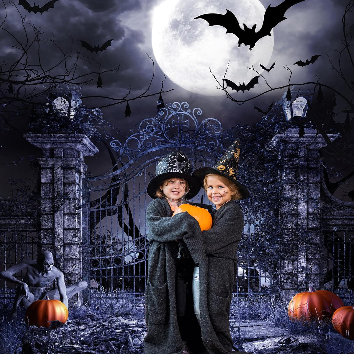 Avezano Halloween Photography Backdrop 7x10ft