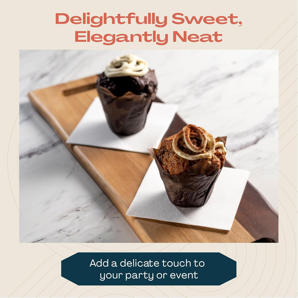 200 Linen-Feel Dessert And Beverage Napkins - Disposable Cloth-Like Cocktail ...