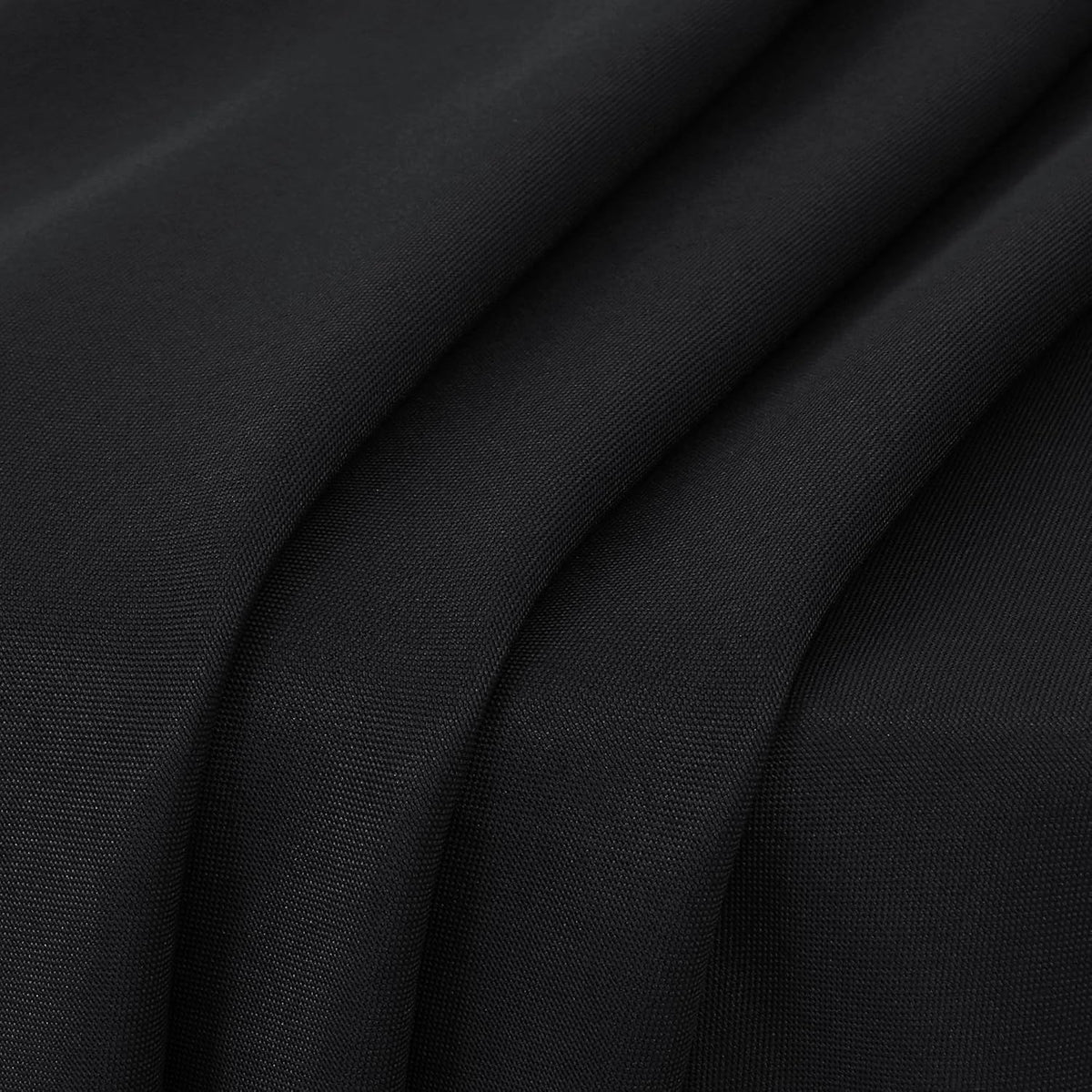 sancua 90 Inch Round Tablecloth Fit 30-72 Inch Tables, Black 6 Pack Circle