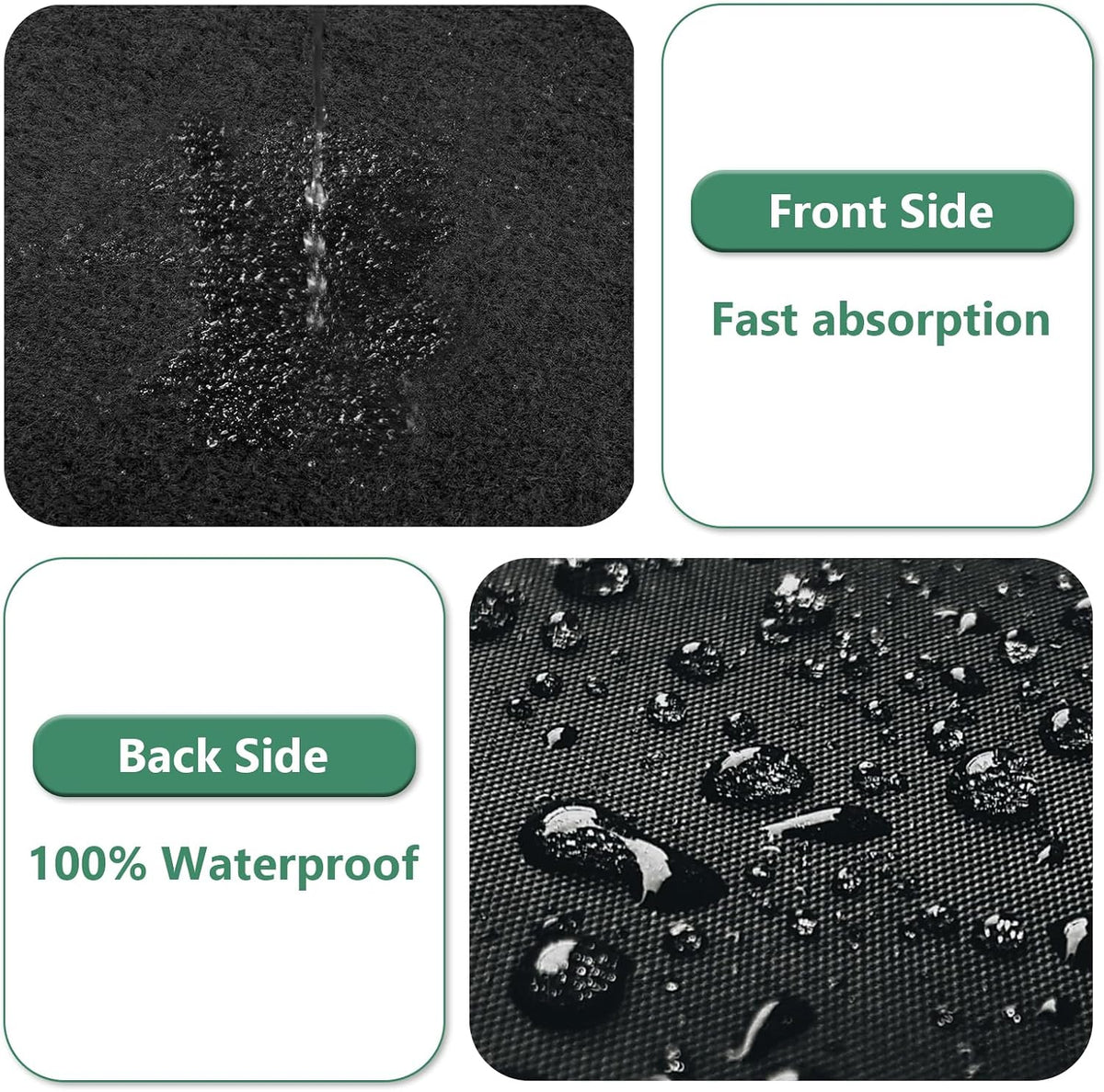 Black Carpet Runner Rug for Party and Event, Non-Slip TPR Rubber Backed Aisle...