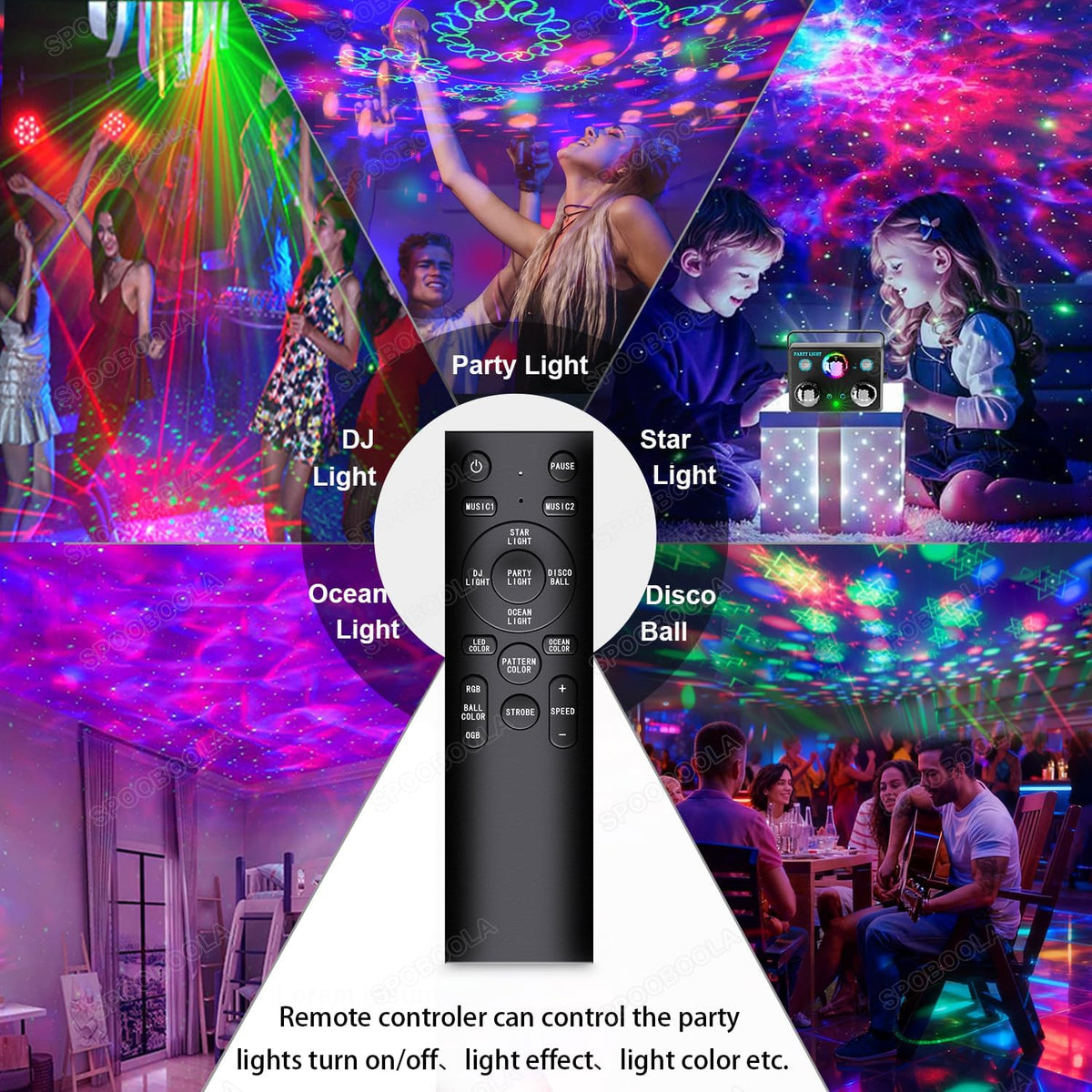 Disco Ball,Party DJ Disco Light Strobe Stage Dance Light Glow Party Sound Act...