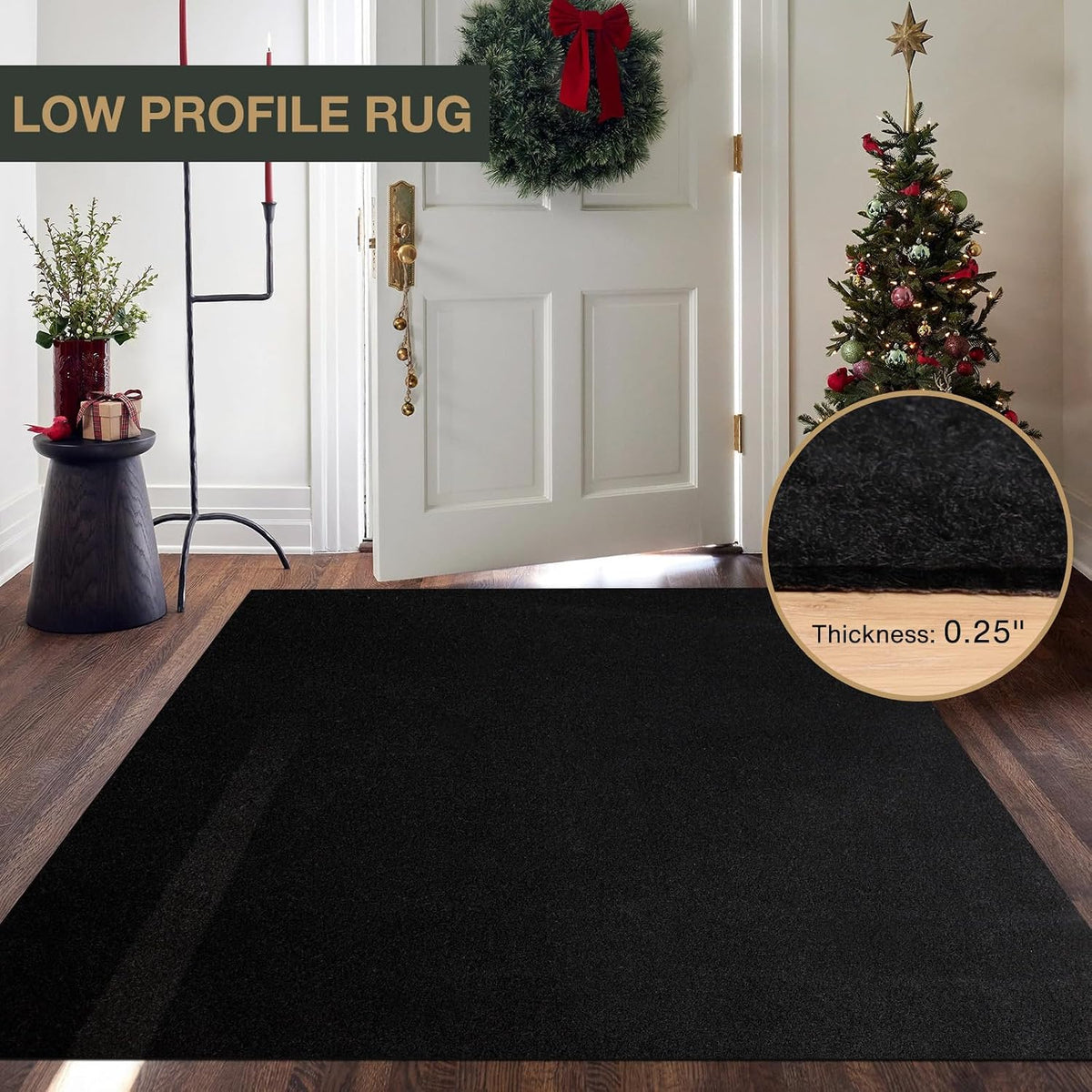 SALLOUS 450 GSM Extra Thick Runner Rug 4x50ft, Heavy-Duty Reusable Carpet Run...