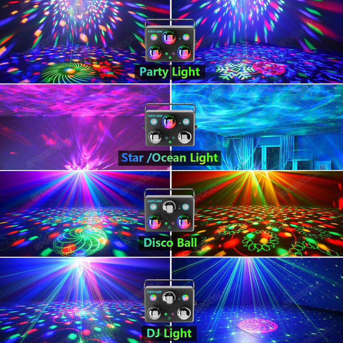 Disco Ball,Party DJ Disco Light Strobe Stage Dance Light Glow Party Sound Act...