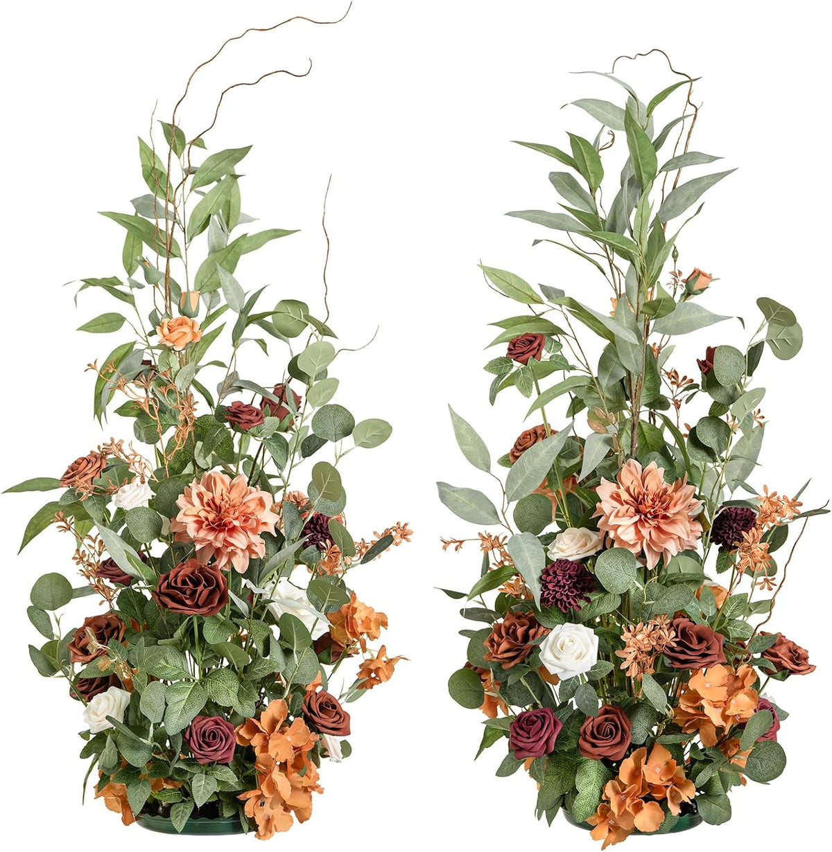 Ling's moment 36" Freestanding Flowers, Fall Wedding Decor, Terracot...