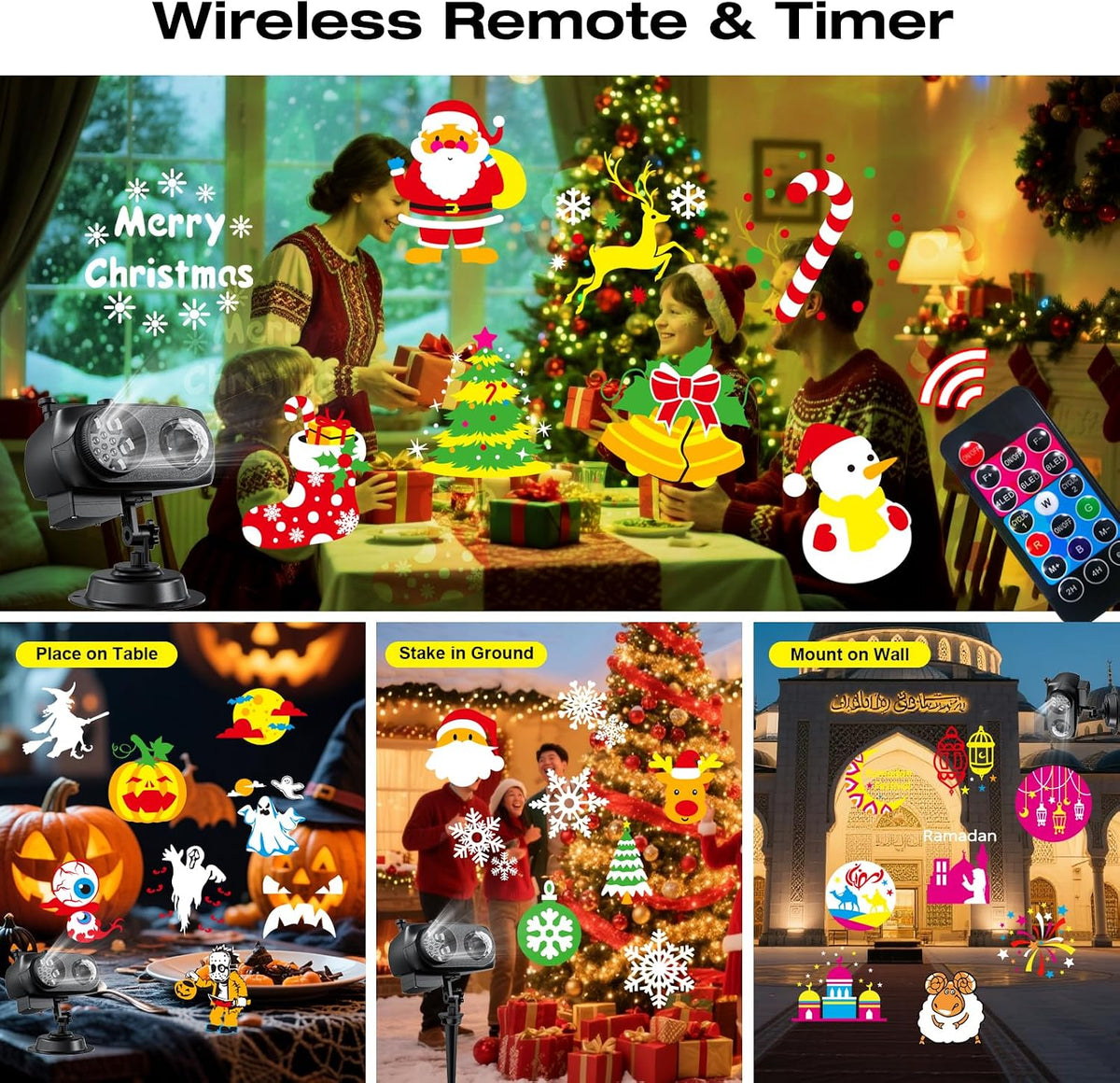 Halloween Christmas Projector Lights Outdoor Holiday Decor Lights