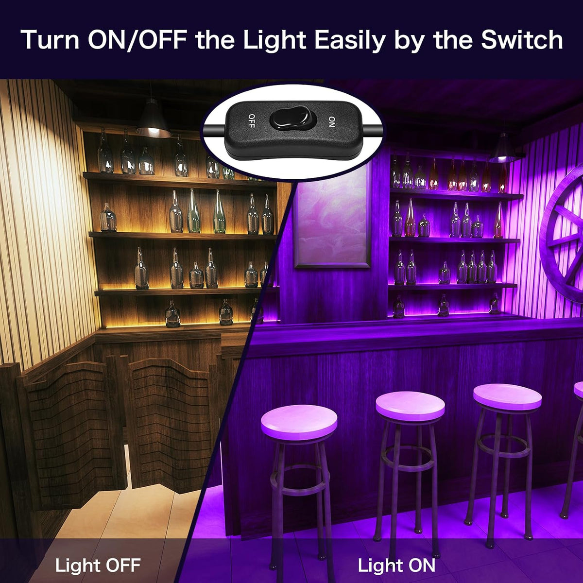 XYCN 2 Pack 200W LED Black Lights Outdoor, Flood Light with Plug, 395nm to 41...