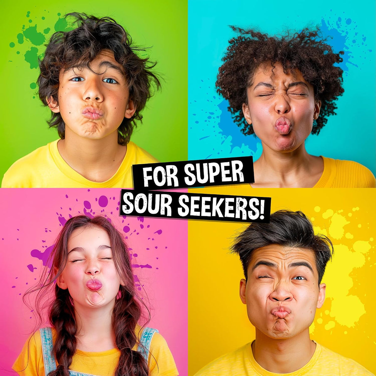 WARHEADS Super Sour Candy Spray Assorted Flavors 0.68 oz Bottles 12 Pack