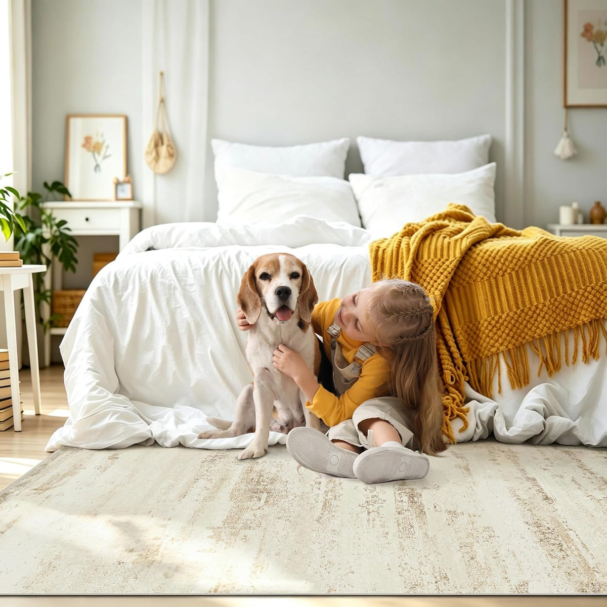 Washable Rugs 8x10 Area Rugs for Living Room,Bedroom,Dining Room Carpets