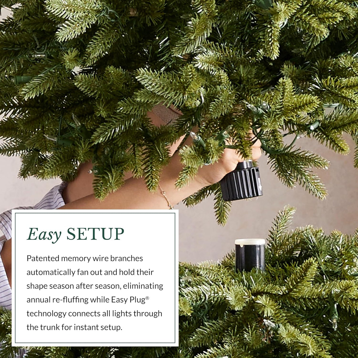 Balsam Hill Frosted Alpine Balsam Fir - Snow-Kissed Artificial Christmas Tree...