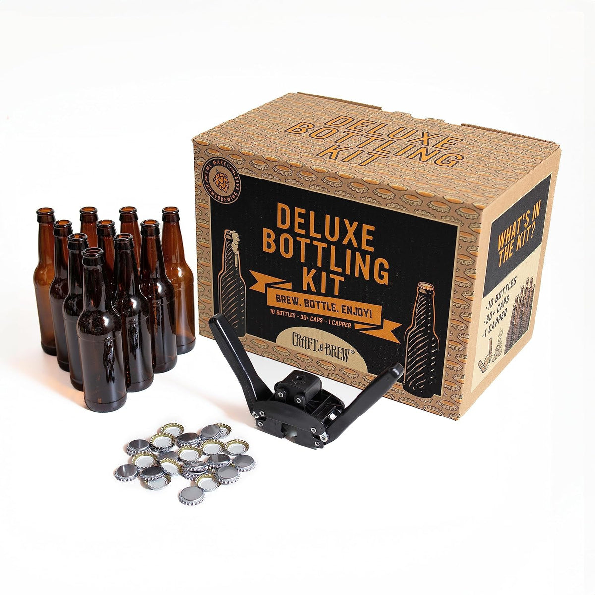 Deluxe Bottling Kit – Craft a Brew Homebrew Bottler Equipment – Home Brewing ...