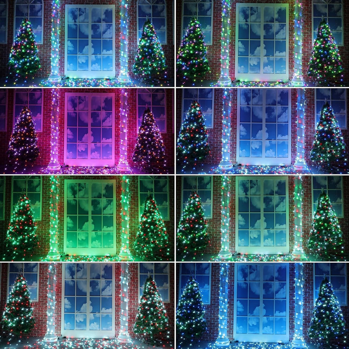 164 FT 500 LED Halloween Lights Outdoor , Waterproof RGB String Lights with R...