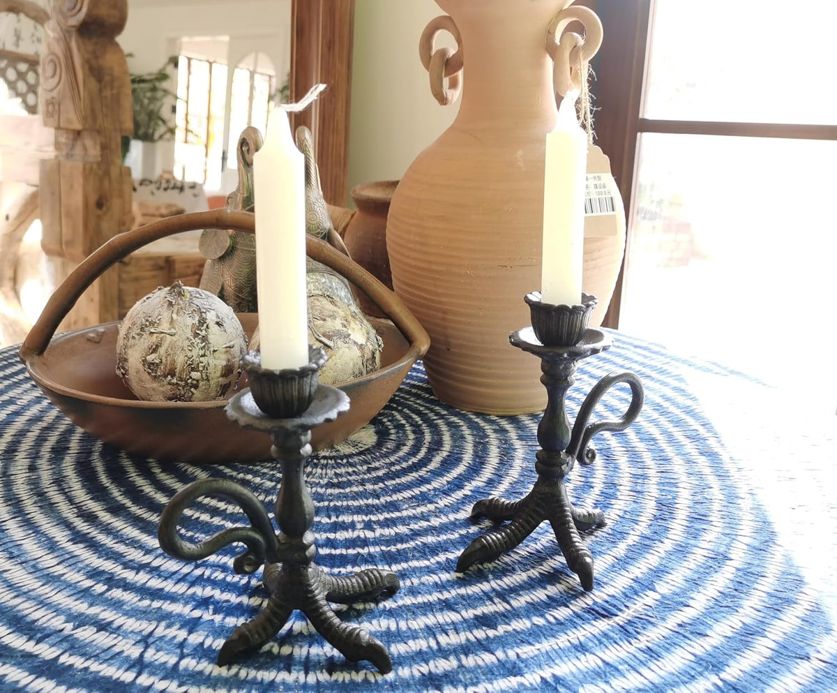 Claw Foot Candlestick Holders - Feet Taper Candle Holders, Black Candlesticke...